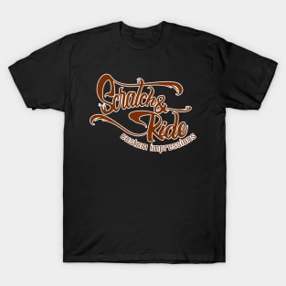 Scratch & Ride Brand (Dark Sienna Logo) T-Shirt